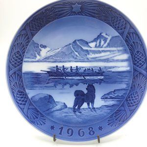 1968 Christmas Plate Kai Lange The Last Umix by Royal Copenhagen Denmark